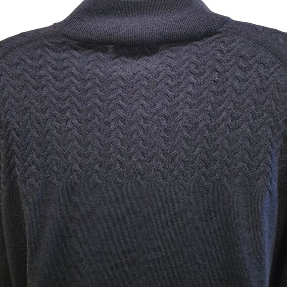 Turnbury Sweater Men's XXL Extra Fine Merino Wool Blue - Picture 7 of 10